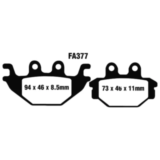 Bremsklotz Sinter HH EBC passend für: Kymco MXU, Maxxer, UXV, Adly/Her Chee/Herkules Hurricane, Canyon, Crossroad