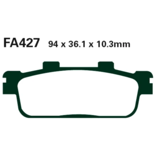 Bremsklotz Standard Scooter EBC passend für: SYM GTS, Joyride, Cruisym