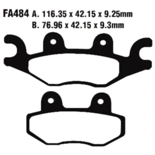 Bremsklotz Standard Scooter EBC passend für: TGB X - Motion