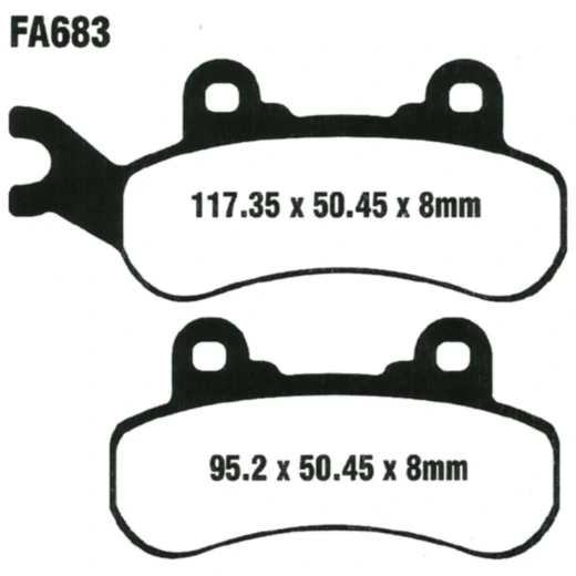 Bremsklotz Standard EBC passend für: CAN - AM Outlander 7370183