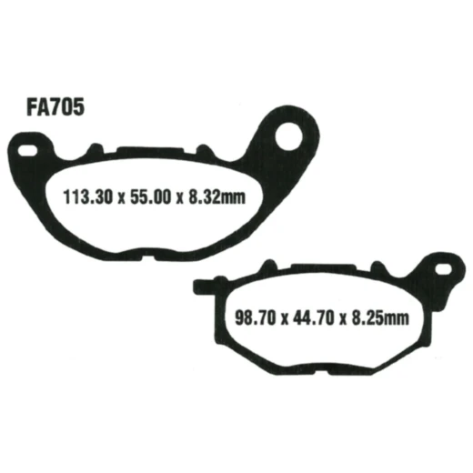 Bremsklotz Carbon Scooter EBC passend für: Yamaha CZD, YP