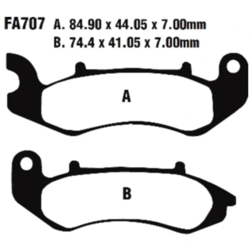 Bremsklotz Standard EBC passend für: Keeway TX, Superlight, RKV, KSR - Moto Demonio, TW, GRS