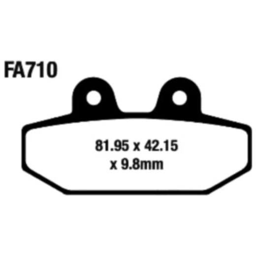 Bremsklötze Sinter HH EBC für Motorräder 7370219