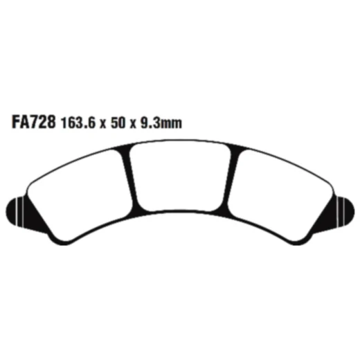 Bremsklotz Sinter R EBC für Motorräder