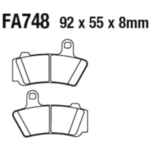 Bremsklotz Sinter HH EBC passend für: BMW R
