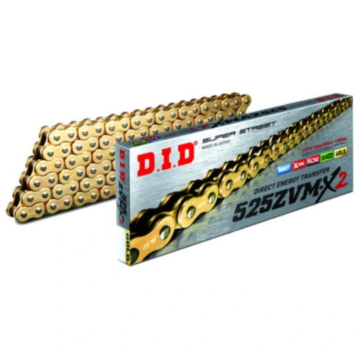 DID X RING KETTE GOLD 525ZVMX2 METRE PRO KETTENG
