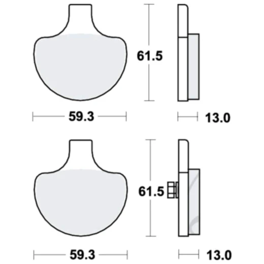 Bremsklötze für Custombikes, Chopper und Cruiser