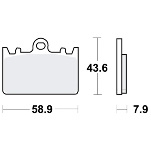 Bremsklotz Sinter TRQ TRW Alternative: 7328982 passend für: Kawasaki ZXR