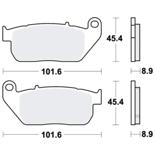 Bremsklötze Performance Comfort für Custombikes und Cruiser