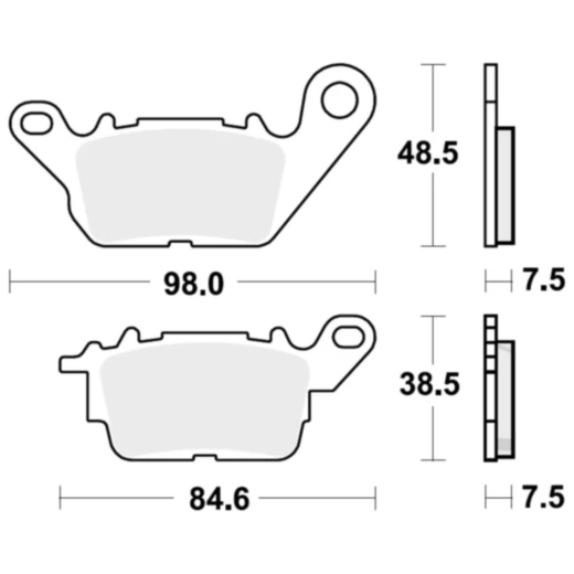 Bremsklotz Standard TRW Alternative: 7370216 passend für: Yamaha GPD, LTS - C, CZD