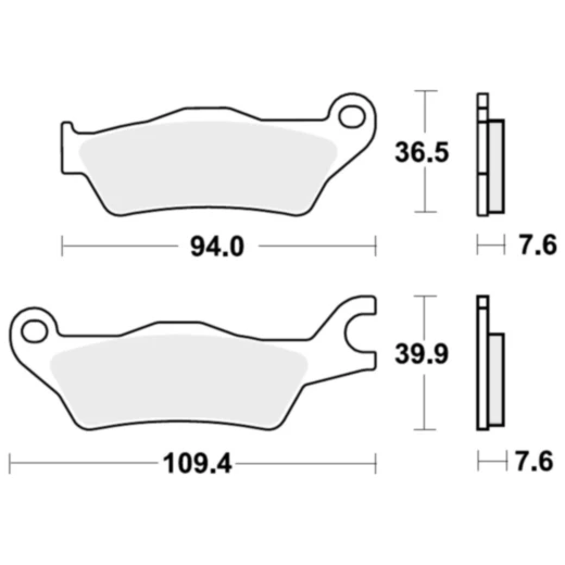 Bremsklotz Sinter TRQ TRW Alternative: 7370221 passend für: Suzuki GSX - R, GSX - S