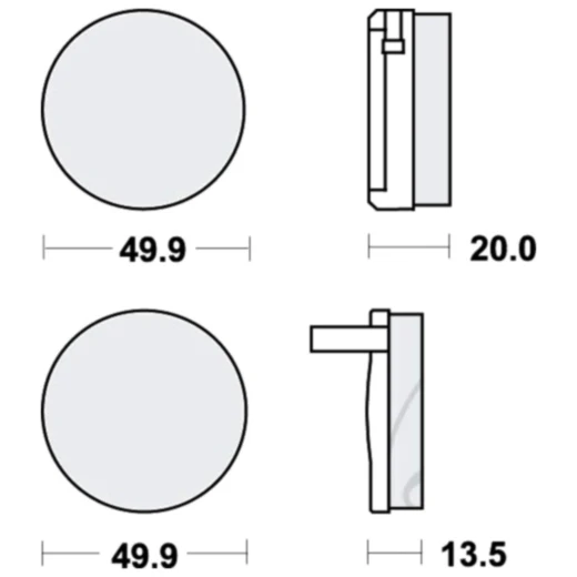Bremsklotz Standard TRW Alternative: 7326101 passend für: Honda CB