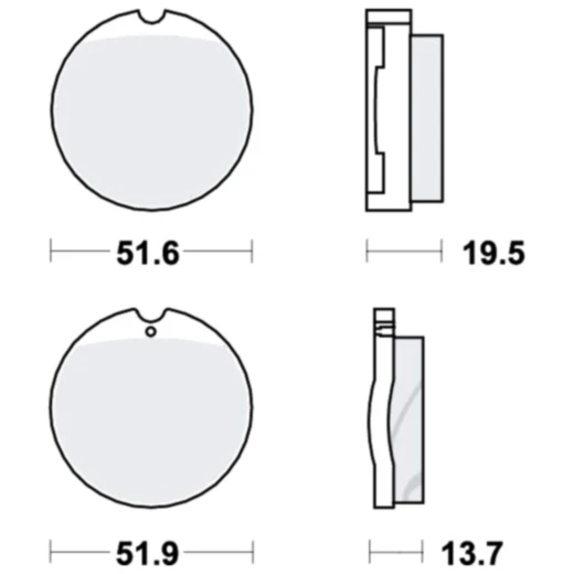 Bremsklotz Standard TRW Alternative: 7326093 passend für: Honda CB, CJ