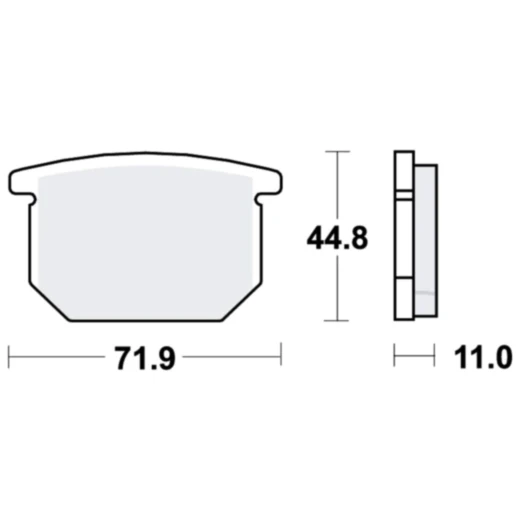 Bremsbeläge Standard TRW für Motorräder