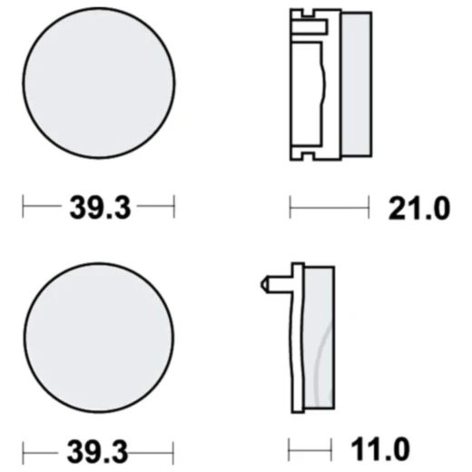 Bremsklotz Standard TRW Alternative: 7326051 passend für: Honda CB