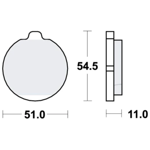 Bremsklotz Standard TRW Alternative: 7326739 passend für: Kawasaki Z, Z/ZG