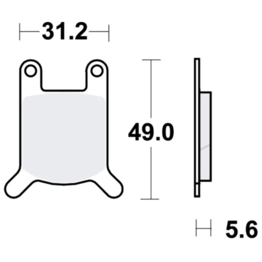 Bremsklotz Standard TRW passend für: Hercules Ultra, K, RX - 9, Puch Cobra