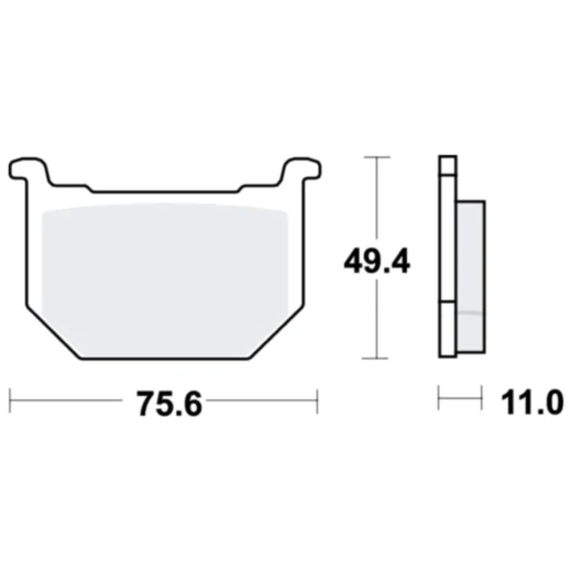 Bremsklötze Standard TRW für Motorräder