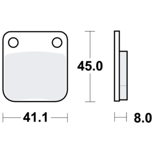 Bremsklotz Sinter SI TRW Alternative: 7376965 passend für: Yamaha YFM, YFZ, YFS