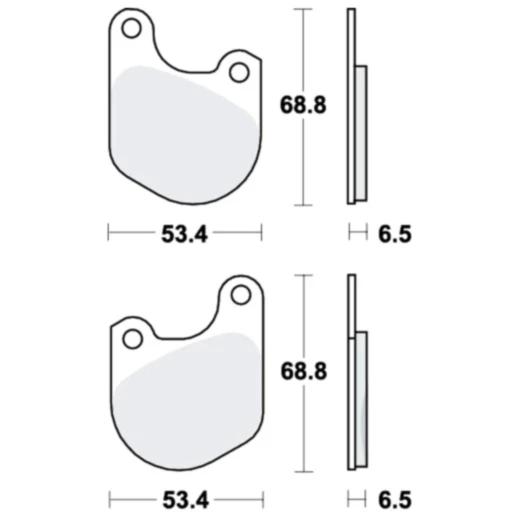 Bremsklotz Standard TRW für Motorräder 7872286