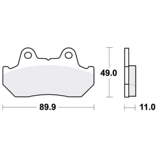 Bremsklotz Sinter hinten TRW Alternative: 7328545 passend für: Honda GL, VF, CX