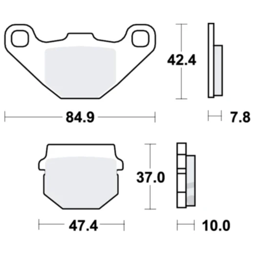 Bremsklotz Standard TRW Alternative: 7326853 passend für: Simson Sula, TGB Bullet