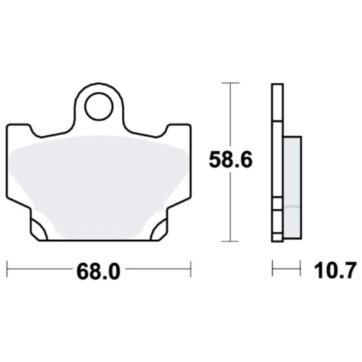 Bremsklotz Standard TRW Alternative: 7326903 passend für: Yamaha RD