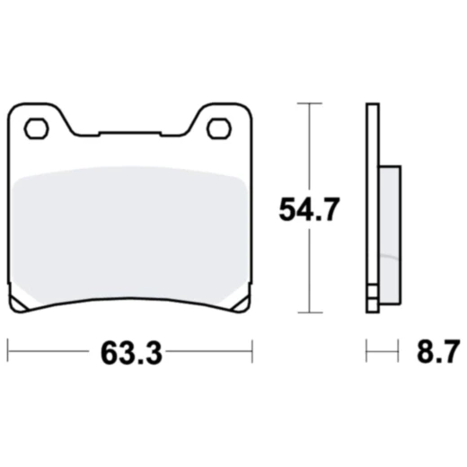Bremsklotz Sinter hinten TRW Alternative: 7328560 passend für: Norton Rotary
