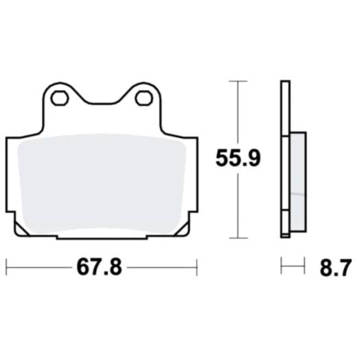 Bremsklotz Standard für verschiedene Modelle