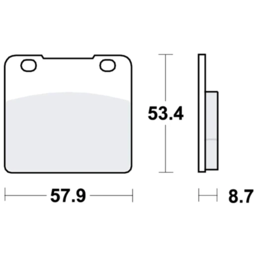 Bremsklotz Standard TRW - Hochwertige Bremsbeläge für Motorräder