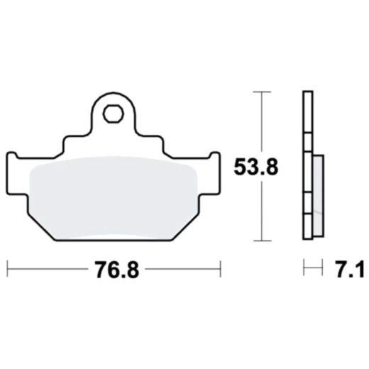 Bremsklotz Standard TRW Alternative: 7328487 passend für: Suzuki GZ, Maico GM
