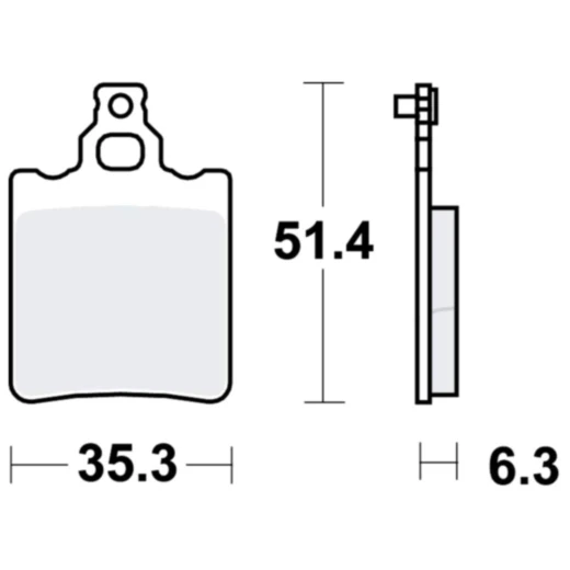Bremsklotz Standard TRW Alternative: 7370046 passend für: Aprilia RX, RS, AF1