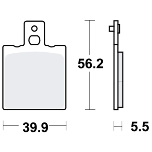Bremsklotz Standard für Motorräder TRW Alternative: 7370554