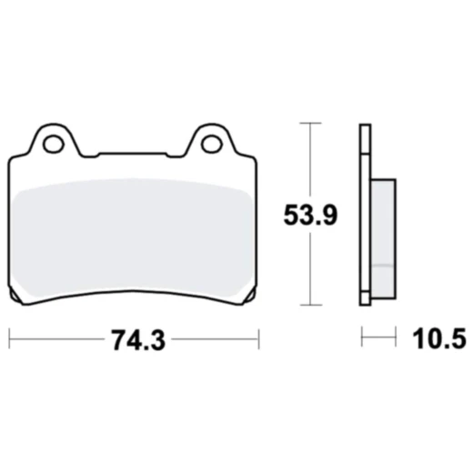 Bremsklotz Standard TRW für Motorräder 7871809