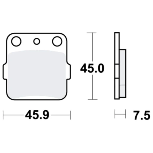 Bremsklotz Sinter SI TRW Alternative: 7376999 passend für: Honda TRX, CR, CRF