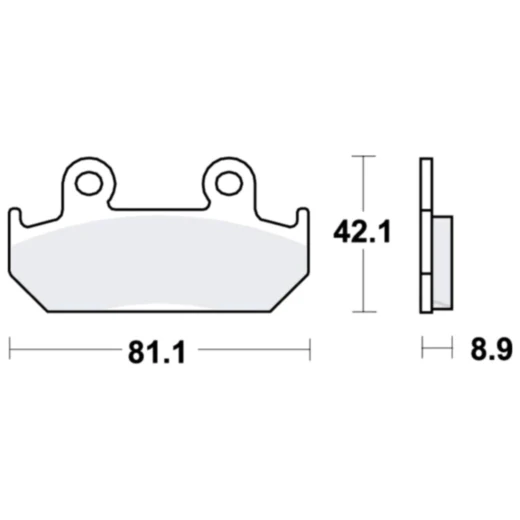 Bremsklotz Sinter TRQ TRW passend für: Honda CBR, CB, XRV