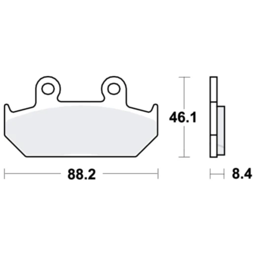 Bremsklotz Standard TRW Alternative: 7371024 passend für: Honda GL, NX, VT