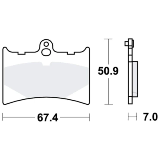Bremsklotz Standard TRW Alternative: 7370729 passend für: Aprilia RS, AF1, Tuono