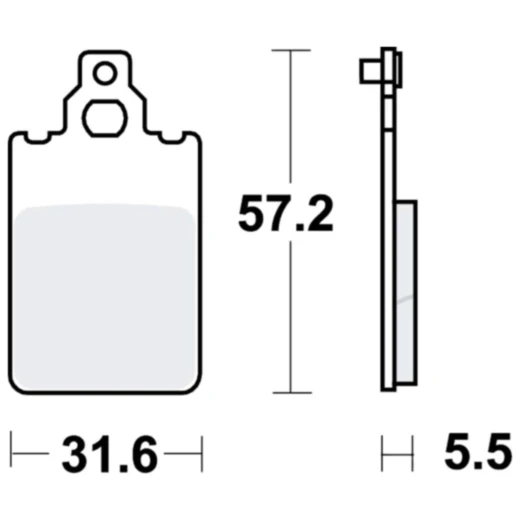 Bremsklotz Standard TRW Alternative: 7373996 passend für: Malaguti F (12, 15), Centro, CR1