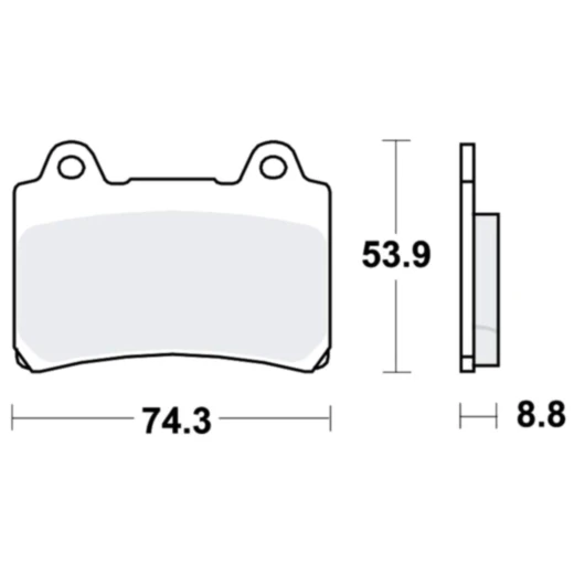 Bremsklotz Standard TRW für Motorräder 7871940