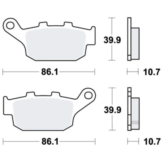 Bremsklotz Sinter hinten TRW Alternative: 7322803 passend für: Honda NC, CB, CBR