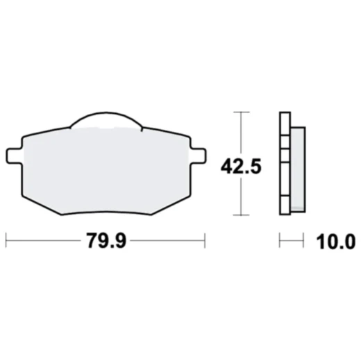 Bremsklötze Standard TRW für Motorräder 7871957