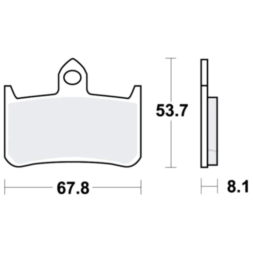 Bremsklotz Carbon CRQ TRW passend für: Honda NSR, CB, VTR