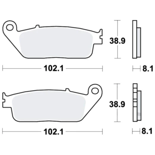 Bremsklotz Standard TRW Alternative: 7372378 passend für: Triumph Bonneville, Tiger, Street Triple