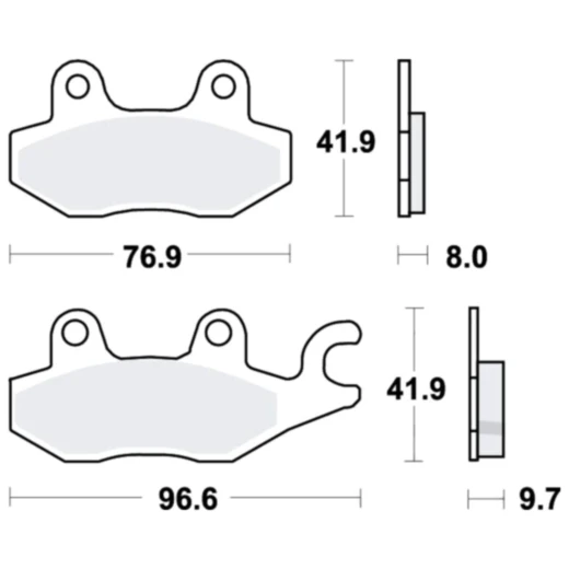 Bremsklotz Standard TRW Alternative: 7376569 passend für: Triumph Tiger, Trident, Sprint