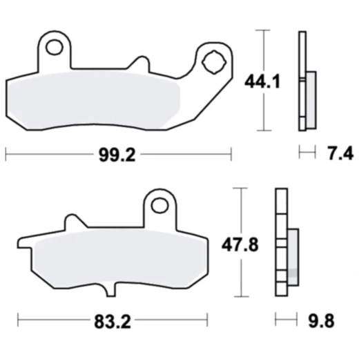 Bremsklotz Sinter hinten TRW Alternative: 7376900 passend für: Suzuki RG
