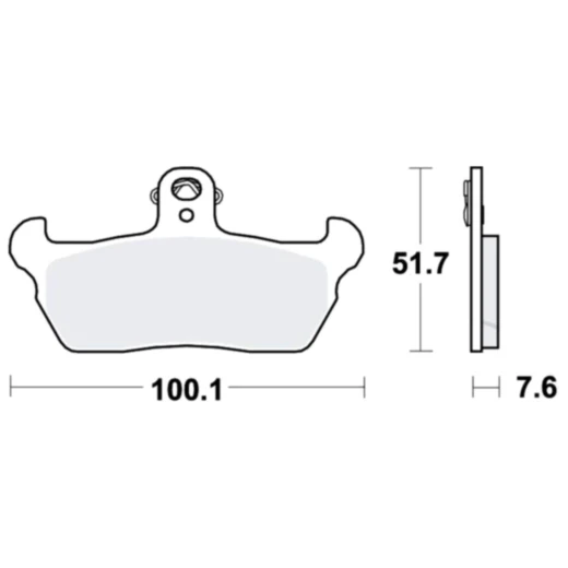 Bremsklotz Standard TRW Alternative: 7374580 passend für: Cagiva W8, Supercity, W (16, 12)
