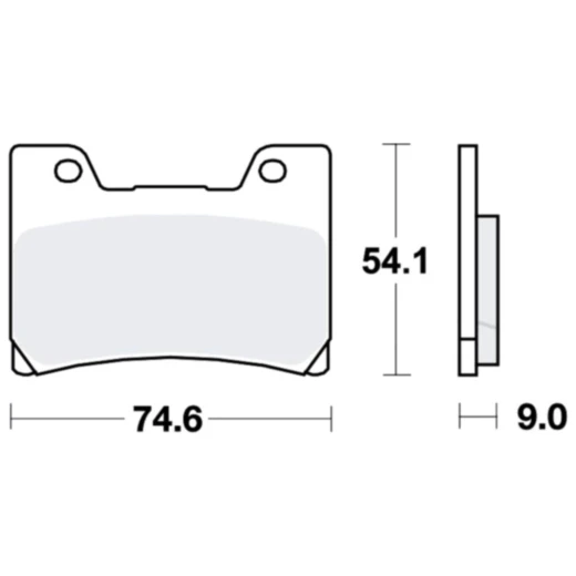 Bremsklotz Standard TRW für Motorräder 7872260