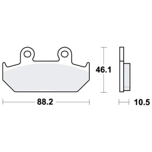 Bremsklotz Standard TRW Alternative: 7374390 passend für: Honda GL, NX, VT, XL