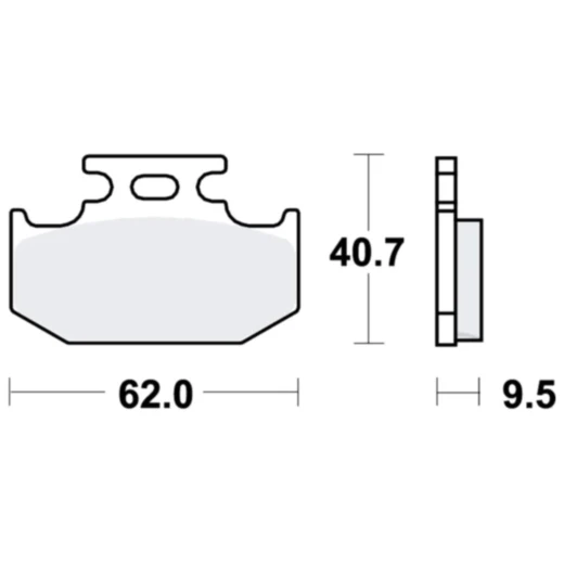 Bremsklotz Sinter SI TRW Alternative: 7377112 passend für: Kawasaki KX, KLX